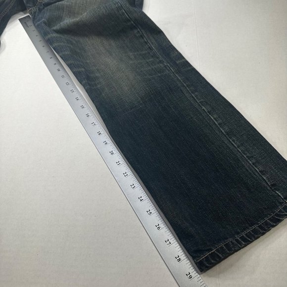 Levi Strauss Men's Size 32x30 Red Tag 505 Straight Fit Denim Blue Jeans Preowned - Picture 10 of 14